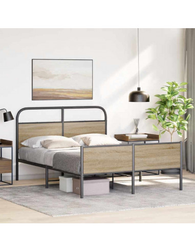 Giroletto senza Materasso Rovere Sonoma 140x200cm in Truciolato