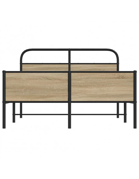 Giroletto senza Materasso Rovere Sonoma 140x200cm in Truciolato