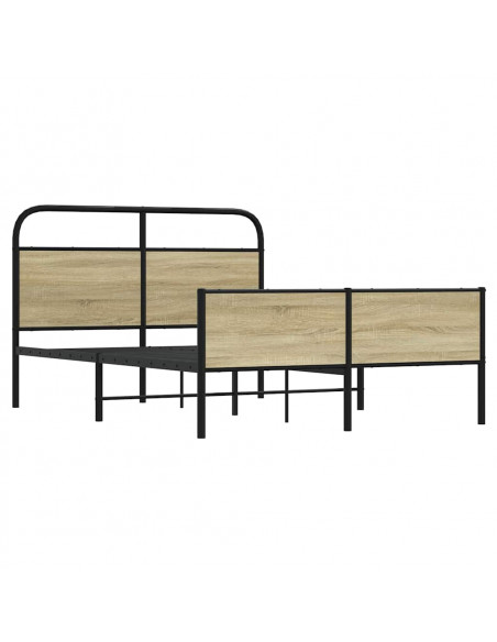 Giroletto senza Materasso Rovere Sonoma 140x200cm in Truciolato