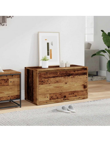 Panca Ingresso 80x40x45 cm Legno Vecchio Legno Multistrato