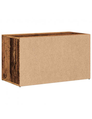 Panca Ingresso 80x40x45 cm Legno Vecchio Legno Multistrato