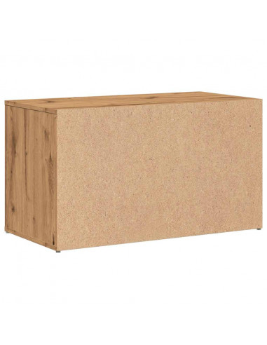 Panca Ingresso 80x40x45 cm Rovere Artigianale Legno Multistrato