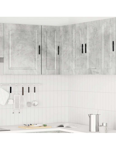 Pensile da Cucina ad Angolo Porto Grigio Cemento in Truciolato