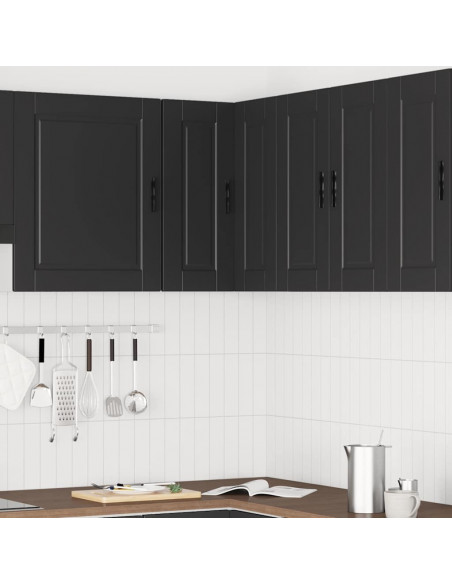 Pensile da Cucina ad Angolo Porto Nero in Legno Multistrato