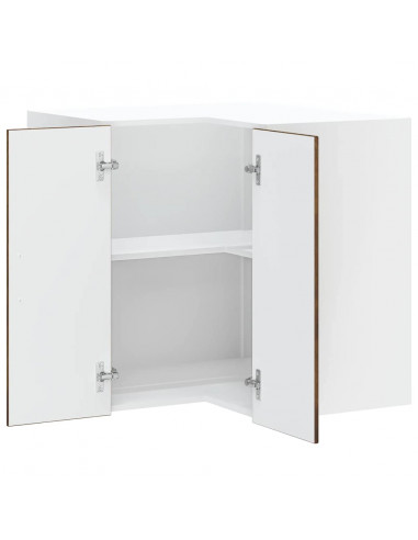 Pensile da Cucina ad Angolo Porto Rovere Fumo Legno Multistrato