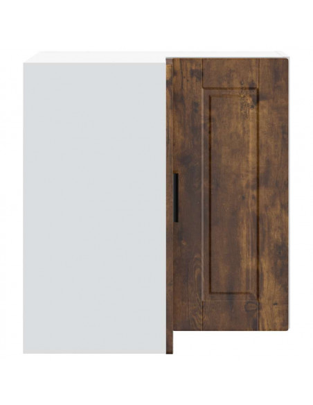 Pensile da Cucina ad Angolo Porto Rovere Fumo Legno Multistrato