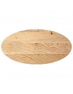 Piano per Tavolo 100x50x2 cm in Rovere Massello Ovale