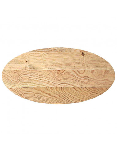 Piano per Tavolo 100x50x4 cm in Rovere Massello Ovale