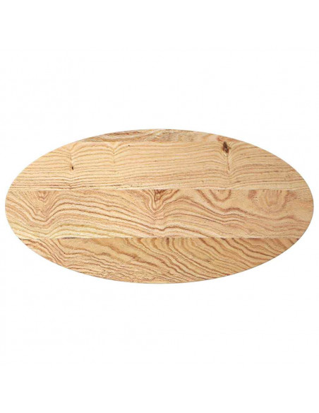 Piano per Tavolo 100x50x4 cm in Rovere Massello Ovale