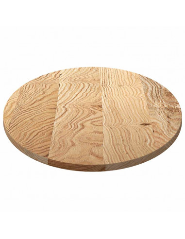 Piano per Tavolo 120x60x2 cm in Rovere Massello Ovale