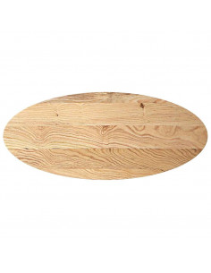 Piano per Tavolo 140x60x2 cm in Rovere Massello Ovale