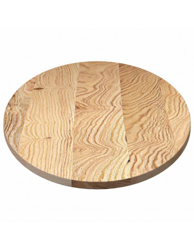 Piano per Tavolo 140x60x2 cm in Rovere Massello Ovale