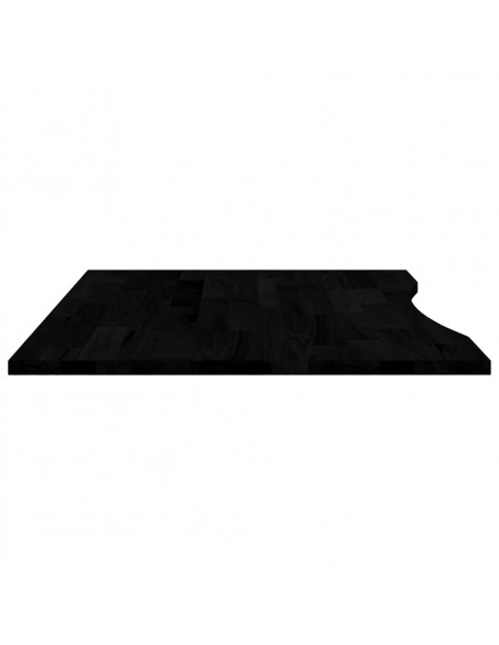 Piano Scrivania Marrone Scuro 100x80x2,5 cm in Rovere Massello