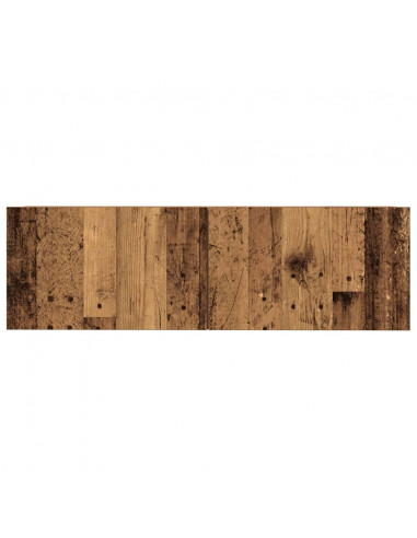 Set Mobile TV 7 pz Montato a Parete Legno Antico in Truciolato