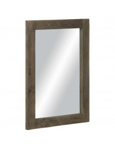 Specchio da Bagno 50x3x70 cm in Legno Massello di Mango