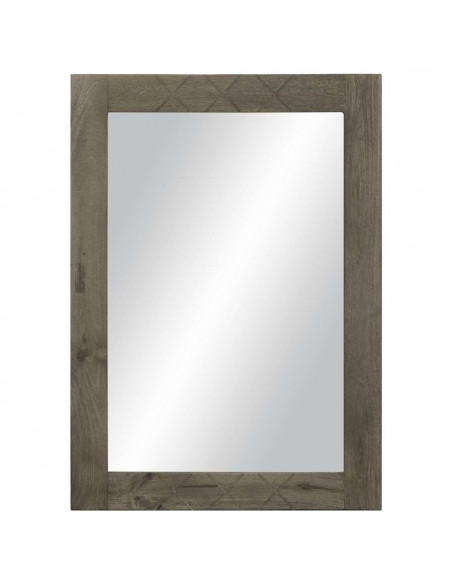 Specchio da Bagno 50x3x70 cm in Legno Massello di Mango