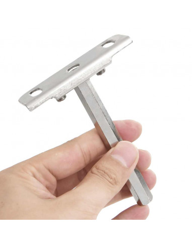 Staffe Mensole Galleggianti 12pz Ø12x100 mm Acciaio al Carbonio