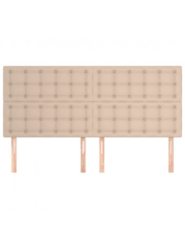 Testiere 4 pz Cappuccino 100x5x78/88 cm in Similpelle