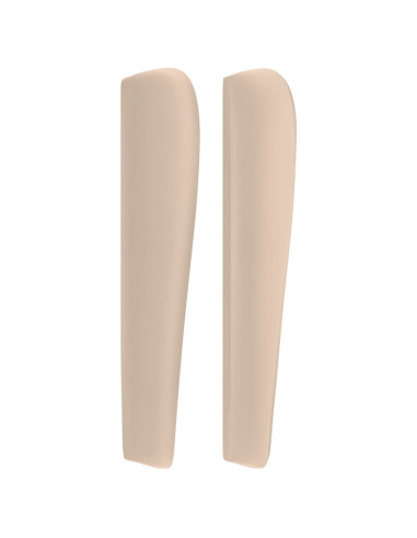 Testiera ad Orecchio Cappuccino 203x23x118/128 cm in Similpelle