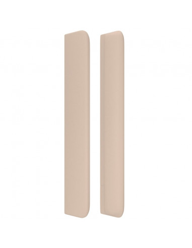 Testiera ad Orecchio Cappuccino 203x16x118/128 cm in Similpelle