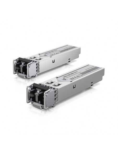 Ubiquiti Networks UACC-OM-MM-1G-D-2, Fibra ottica, 1000 Mbit/s, Multi-Mode Module, BiDi, Duplex LC up 550mt - 2 Pack
