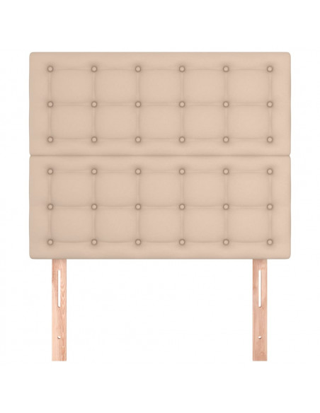 Testiere 2 pz Cappuccino 100x5x78/88 cm in Similpelle