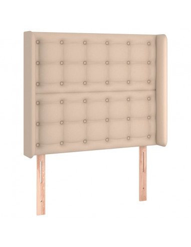 Testiera ad Orecchio Cappuccino 103x23x118/128 cm in Similpelle