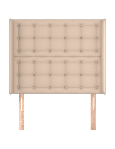 Testiera ad Orecchio Cappuccino 103x23x118/128 cm in Similpelle