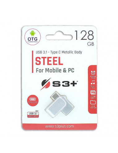 128GB S3+ PEN DRIVE USB-C/U