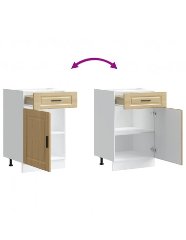 Base da Cucina Porto Rovere Sonoma in Legno Multistrato