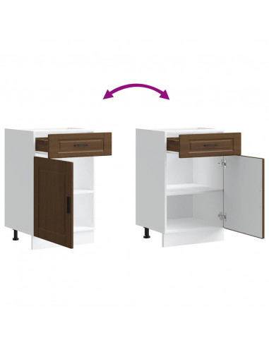 Base da Cucina Porto Rovere Marrone in Legno Multistrato