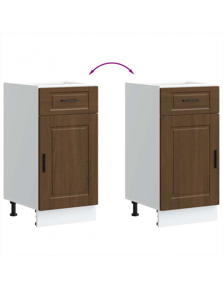 Base da Cucina Porto Rovere Marrone in Legno Multistrato