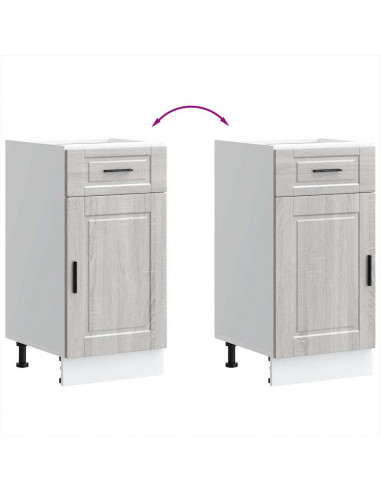 Base da Cucina Porto Grigio Sonoma in Legno Multistrato