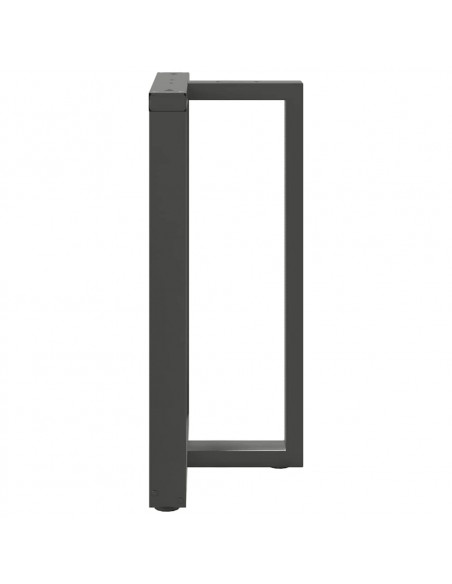 Gambe Tavolo Bar Forma T 2 pz Antracite 60x35x(91-92)cm Acciaio