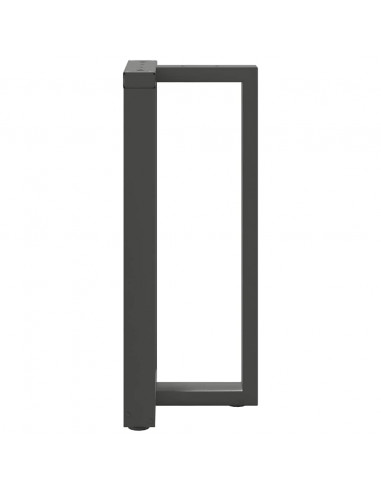 Gambe per tavolo da bar a forma di T 2 pz Antracite 50x35x(90-91) cm Acciaio