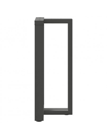 Gambe per tavolo da bar a forma di T 2 pz Antracite 50x35x(90-91) cm Acciaio