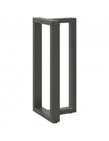 Gambe per tavolo da bar a forma di T 2 pz Antracite 40x35x(90-91) cm Acciaio