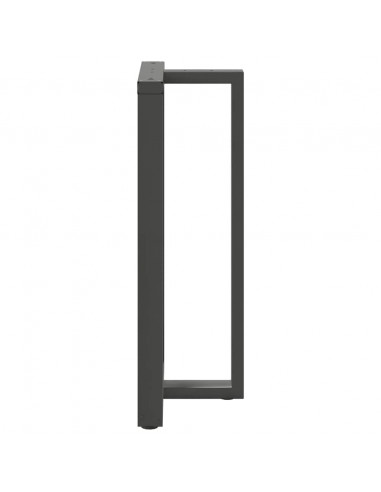 Gambe per tavolo da bar a forma di T 2 pz Antracite 60x35x(110-111) cm Acciaio