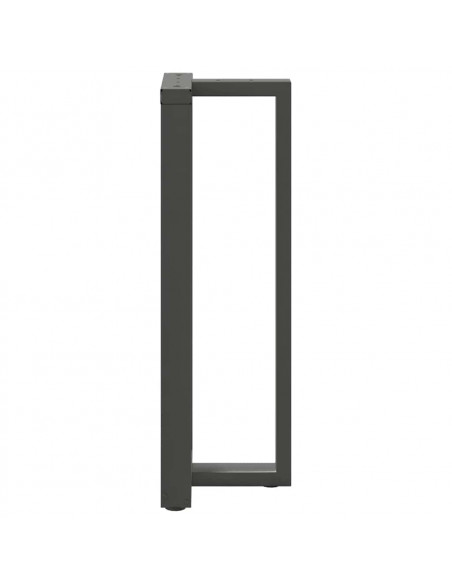 Gambe Tavolo Bar a T 2 pz Antracite 40x35x(111-112) cm Acciaio