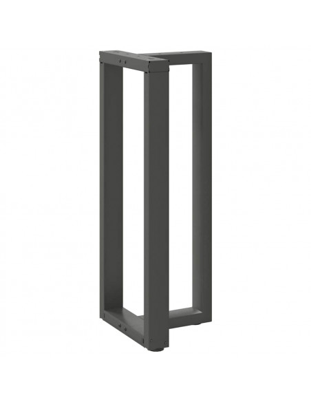 Gambe Tavolo Bar a T 2 pz Antracite 40x35x(101-102) cm Acciaio