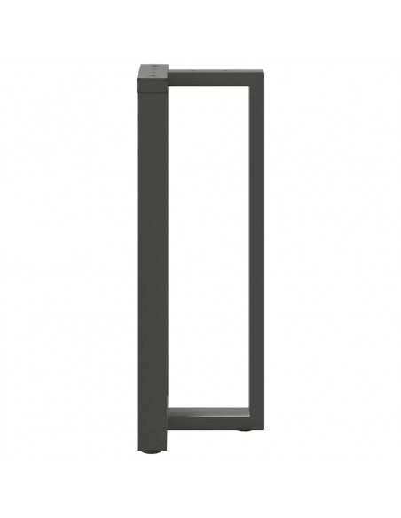 Gambe Tavolo Bar a T 2 pz Antracite 40x35x(101-102) cm Acciaio