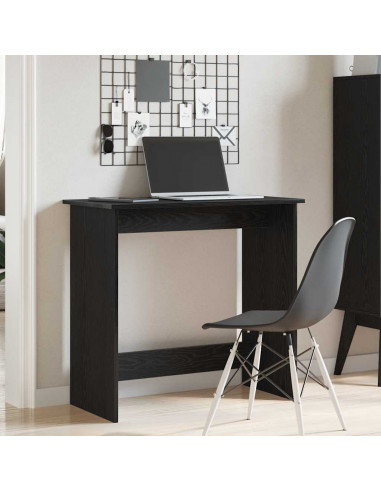 Scrivania Nera 80x40x75 cm in Legno Multistrato