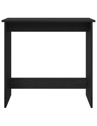 Scrivania Nera 80x40x75 cm in Legno Multistrato