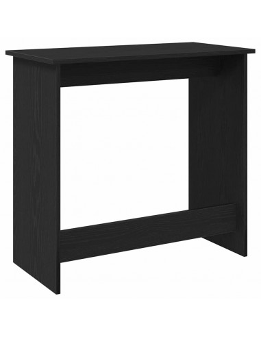 Scrivania Nera 80x40x75 cm in Legno Multistrato