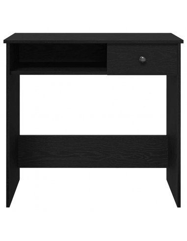 Scrivania Nera 80x40x75 cm in Legno Multistrato