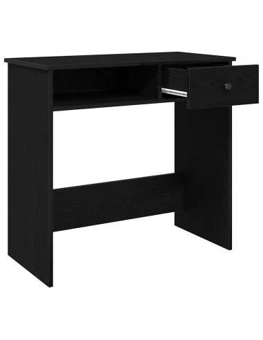 Scrivania Nera 80x40x75 cm in Legno Multistrato