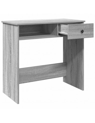 Scrivania Grigio Sonoma 80x40x75 cm in Legno Multistrato