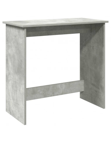 Scrivania Grigio Cemento 80x40x75 cm in Legno Multistrato