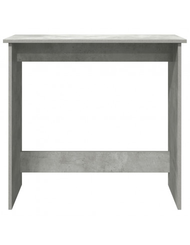 Scrivania Grigio Cemento 80x40x75 cm in Legno Multistrato