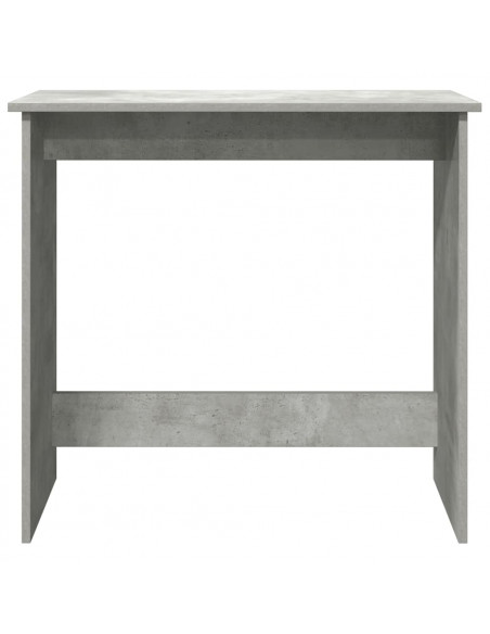 Scrivania Grigio Cemento 80x40x75 cm in Legno Multistrato